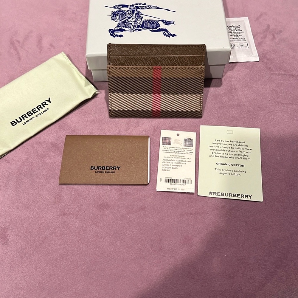 Burberry Brown Card Holder